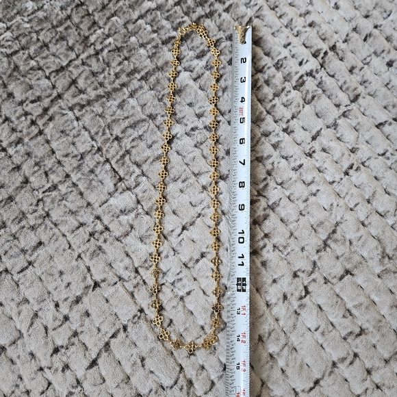Tory Burch 15 Inch Gold Toned Necklace - Picture 5 of 5